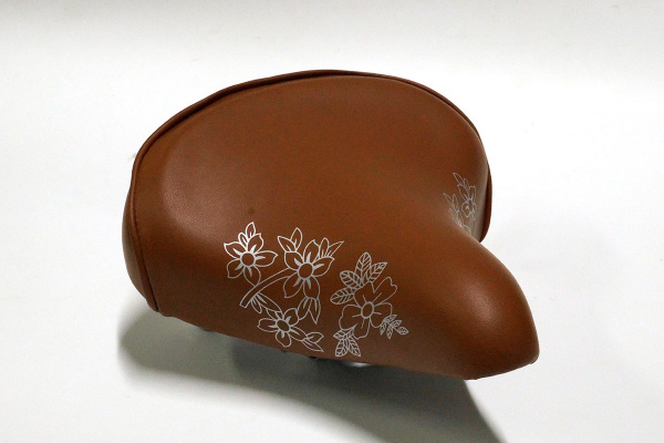 Седло MTB 1900-01 220*190mm, 780гр,комфорт,конусные пружины,коричневое